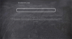 Desktop Screenshot of liveshowtv.com